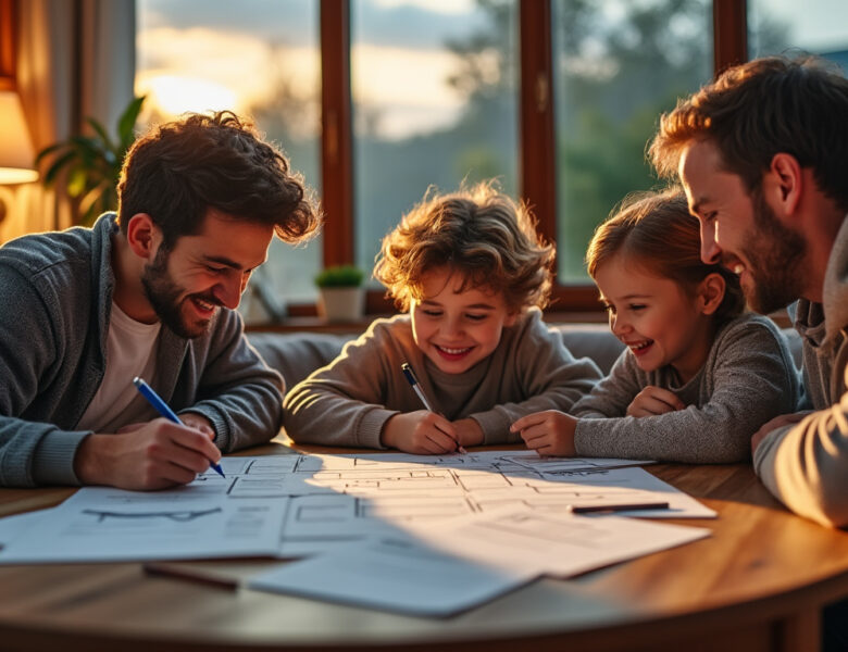 Comment créer des jeux originaux avec une feuille et un stylo en famille