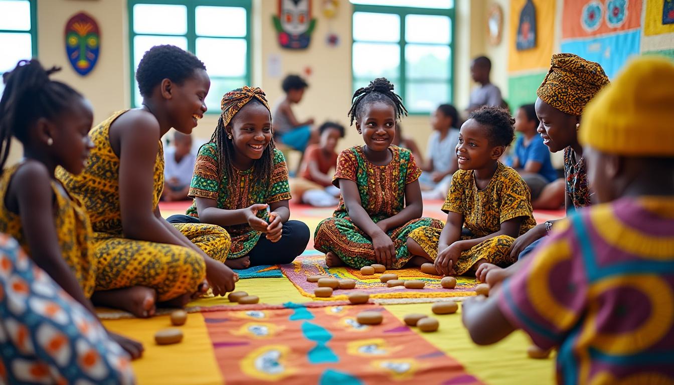 découvrez comment les jeux traditionnels africains favorisent le développement intellectuel, social et émotionnel des enfants, tout en transmettant des valeurs culturelles précieuses.