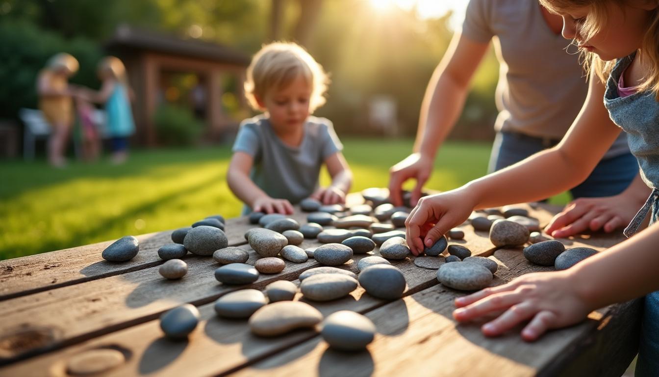 découvrez comment organiser des jeux amusants avec des cailloux pour un anniversaire inoubliable, favorisant la créativité et le plaisir en plein air pour tous les enfants.