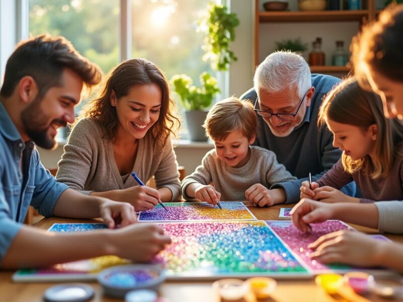 Son diamond painting : une activité ludique pour toute la famille