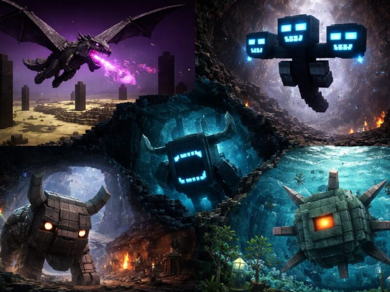 Top 5 des boss dans Minecraft que vous devez absolument connaître