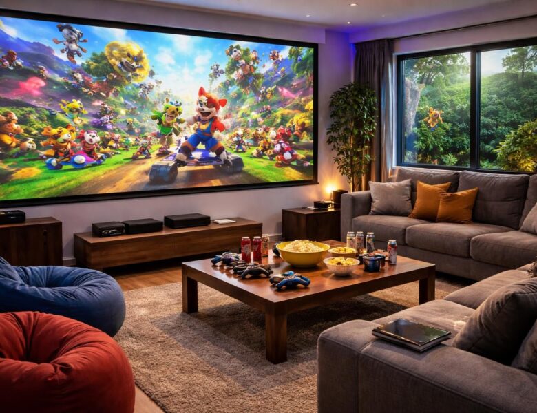 Tournoi maison : écran de projection pour Smash/Mario Kart, guide