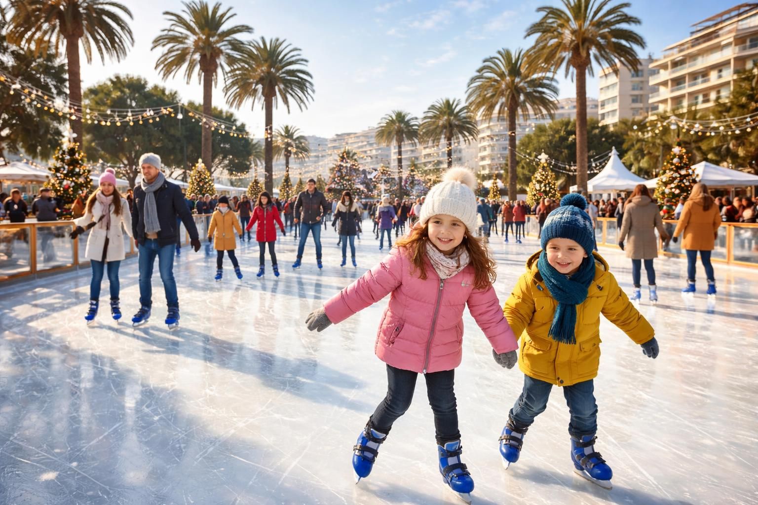 profitez des vacances scolaires pour venir vous amuser à la patinoire de cannes, une activité ludique pour toute la famille dans une ambiance conviviale.