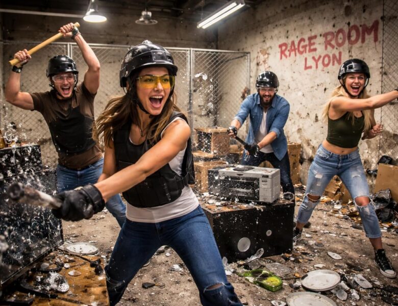 Rage Room à Lyon : l&rsquo;ultime activité pour un groupe d&rsquo;amis en quête de fun
