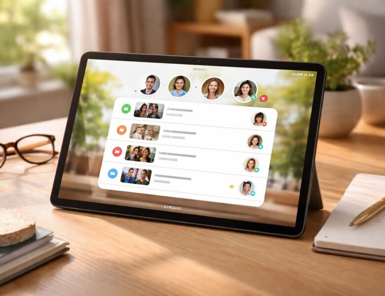 Tablette Samsung : watchlist familiale partagée, méthode