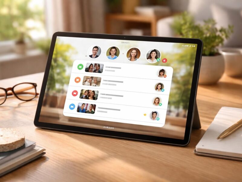 Tablette Samsung : watchlist familiale partagée, méthode