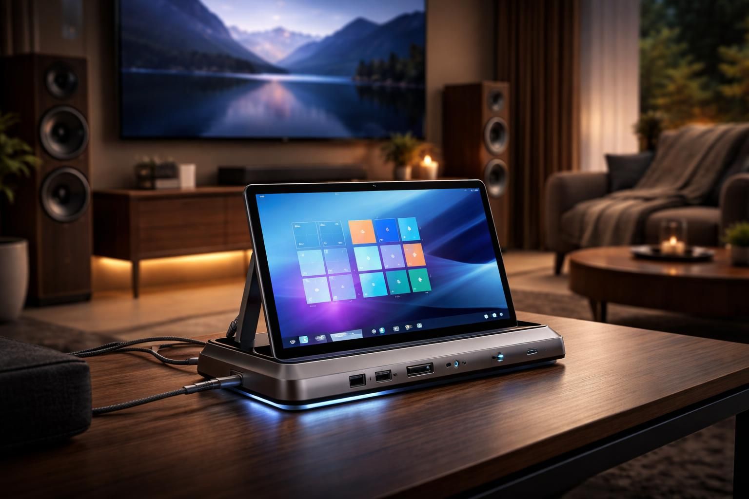 découvrez nos idées de supports et docks pour tablette windows afin de créer un coin home cinéma pratique et élégant chez vous.