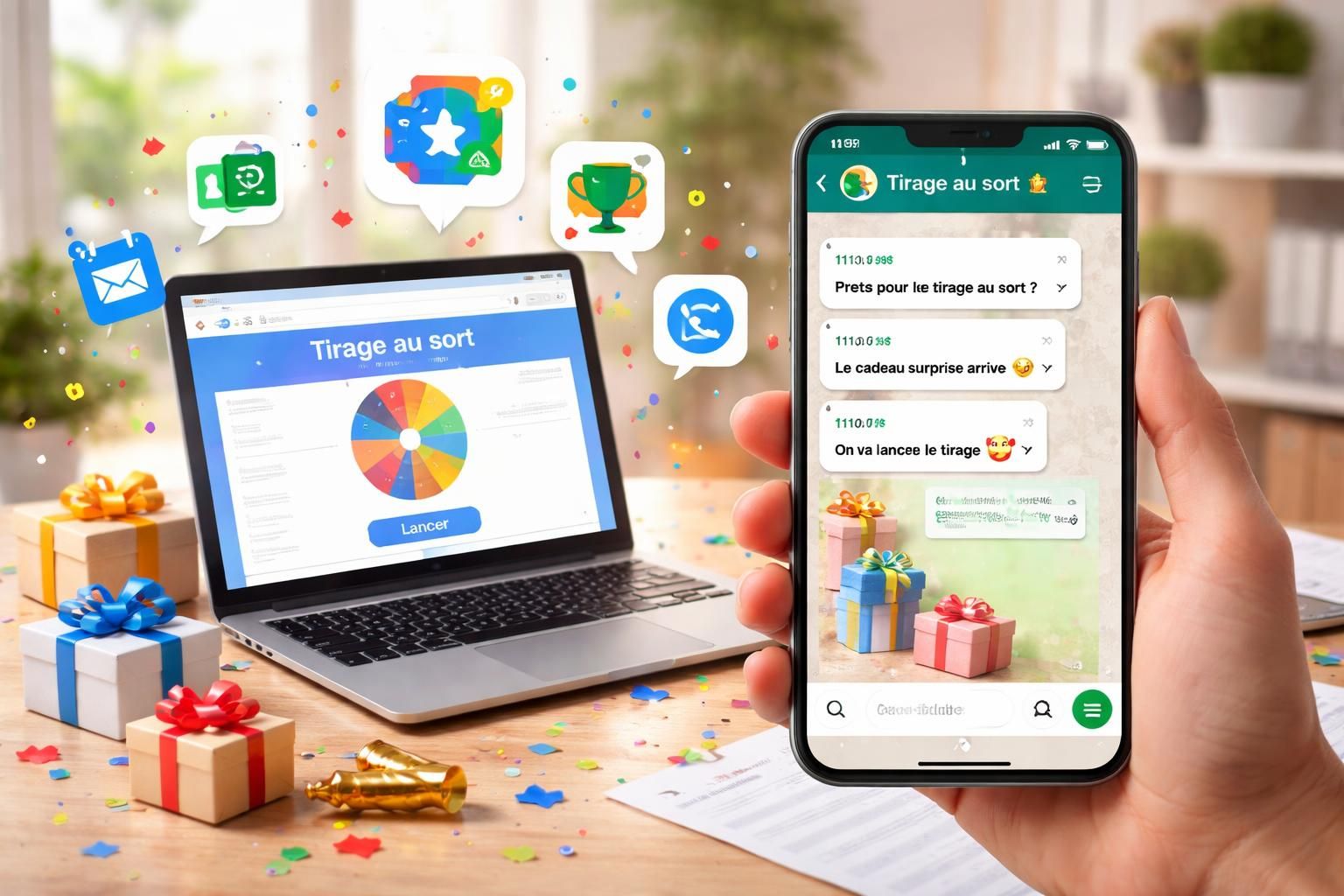 découvrez les meilleurs outils pour organiser un tirage au sort sur whatsapp et offrir un cadeau facilement et rapidement à vos contacts.