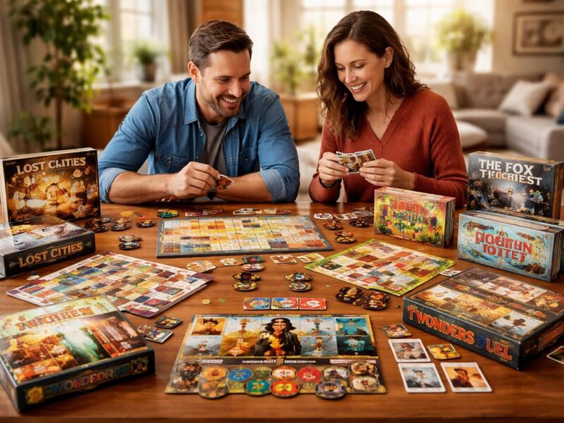 Top 10 des jeux de société à deux à ne pas manquer cette année