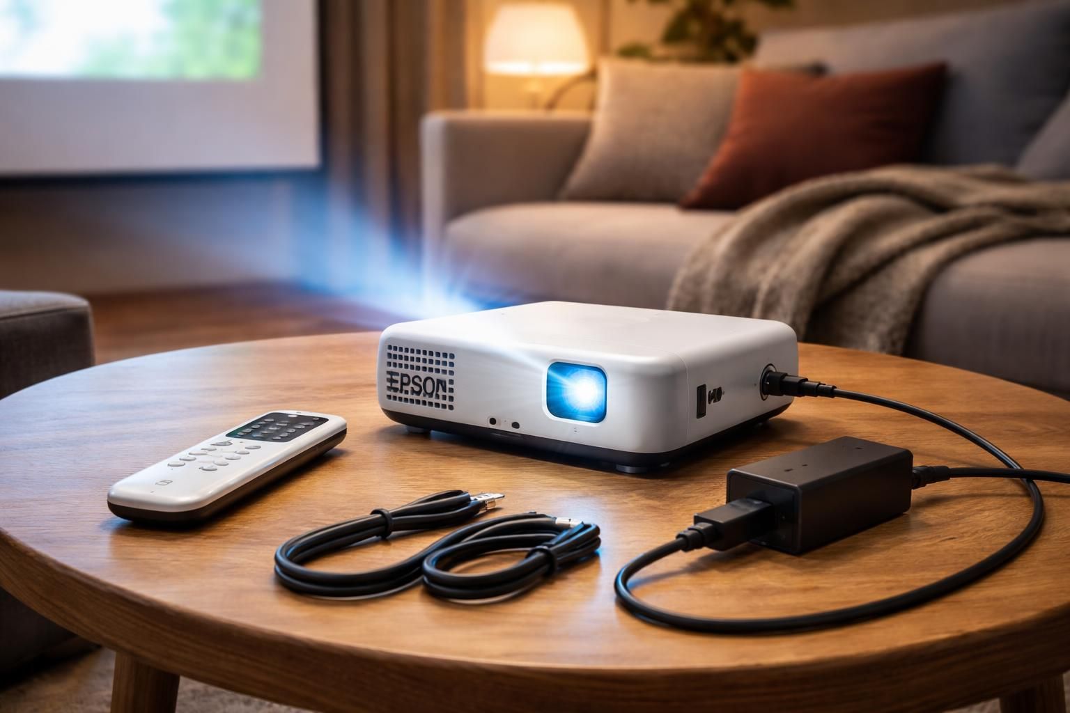 découvrez le mini vidéoprojecteur epson, idéal pour vos soirées film grâce à son alimentation facile et son kit complet. profitez d'une expérience cinéma à la maison en toute simplicité.