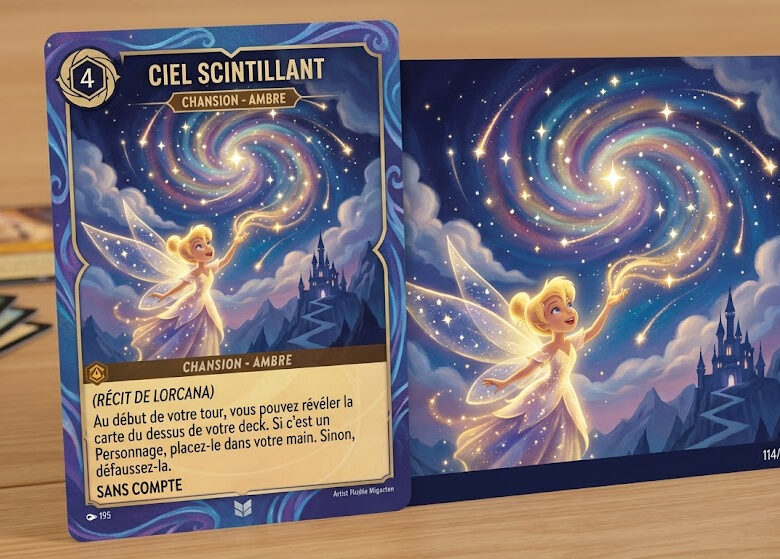 Où trouver les cartes de la liste de la carte Lorcana ciel scintillant