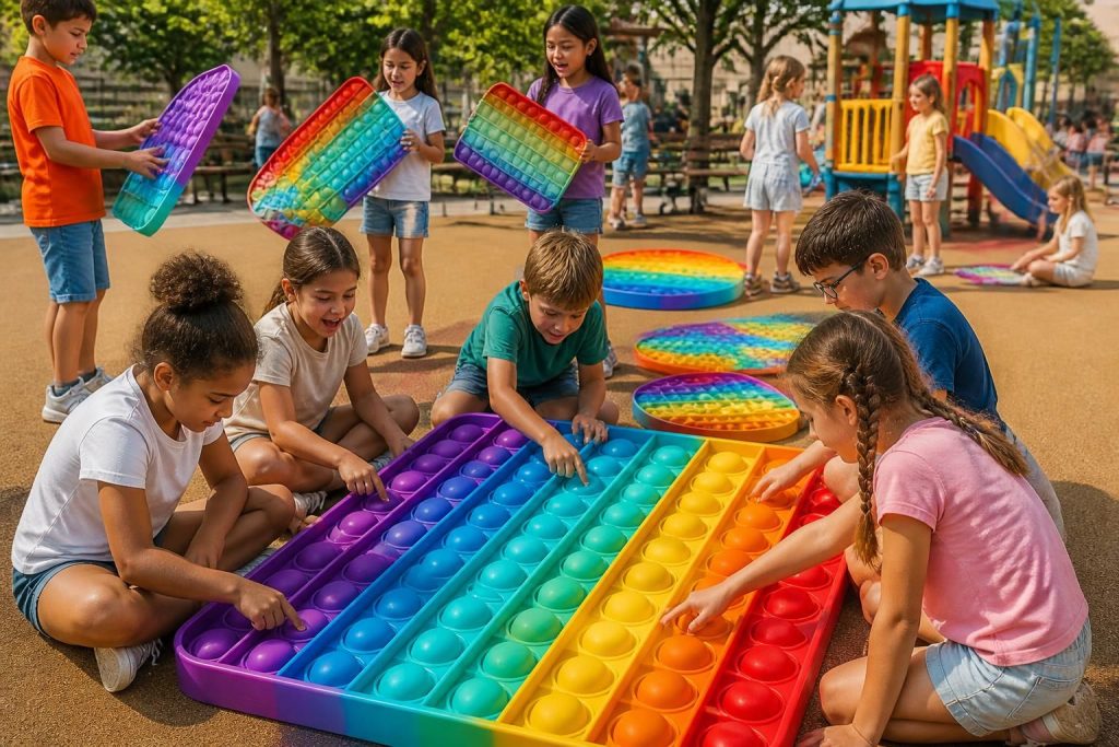 découvrez le phénomène mondial des pop it xxl, ces jouets tendance qui envahissent les cours de récré et font sensation auprès des enfants et adolescents.